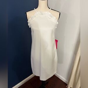 Trina Turk White Textured Dress Size 2 New with tags